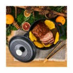 Cacerola De Hierro Curado 24 Cm Con Asas 4 Litros Victoria - Imagen 4