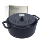 Cacerola De Hierro Curado 26 Cm Con Asas 6 Litros Victoria