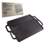 Plancha De Hierro Curado Reversible 21 X 33 Cm Victoria - Imagen 2