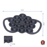 Provolonera De Hierro Curado Victoria Con Asas 29 Cm X 22 Cm - Imagen 2