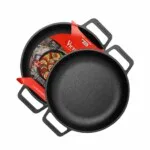 Sarten Hierro Esmaltado 25cm Victoria Color Negro