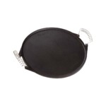 Plancha De Hierro Esmaltado Reversible 32 Cm Victoria Asas - Imagen 2