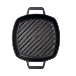 Plancha De Hierro Esmaltado Victoria Doble Asa Grill 25 Cm - Imagen 2