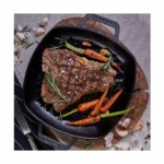 Plancha De Hierro Esmaltado Victoria Doble Asa Grill 25 Cm - Imagen 4