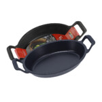 Cazuela De Hierro Curado Victoria Ovalada 21 X15 Cm Asas