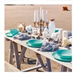 Plato Llano Vidrio 27 Cm Luminarc Diwali X6 Unid Turquesa - Imagen 3