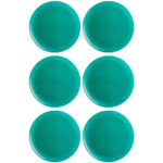 Plato Llano Vidrio 26 Cm Luminarc Verde Menta X6 Unid Arty