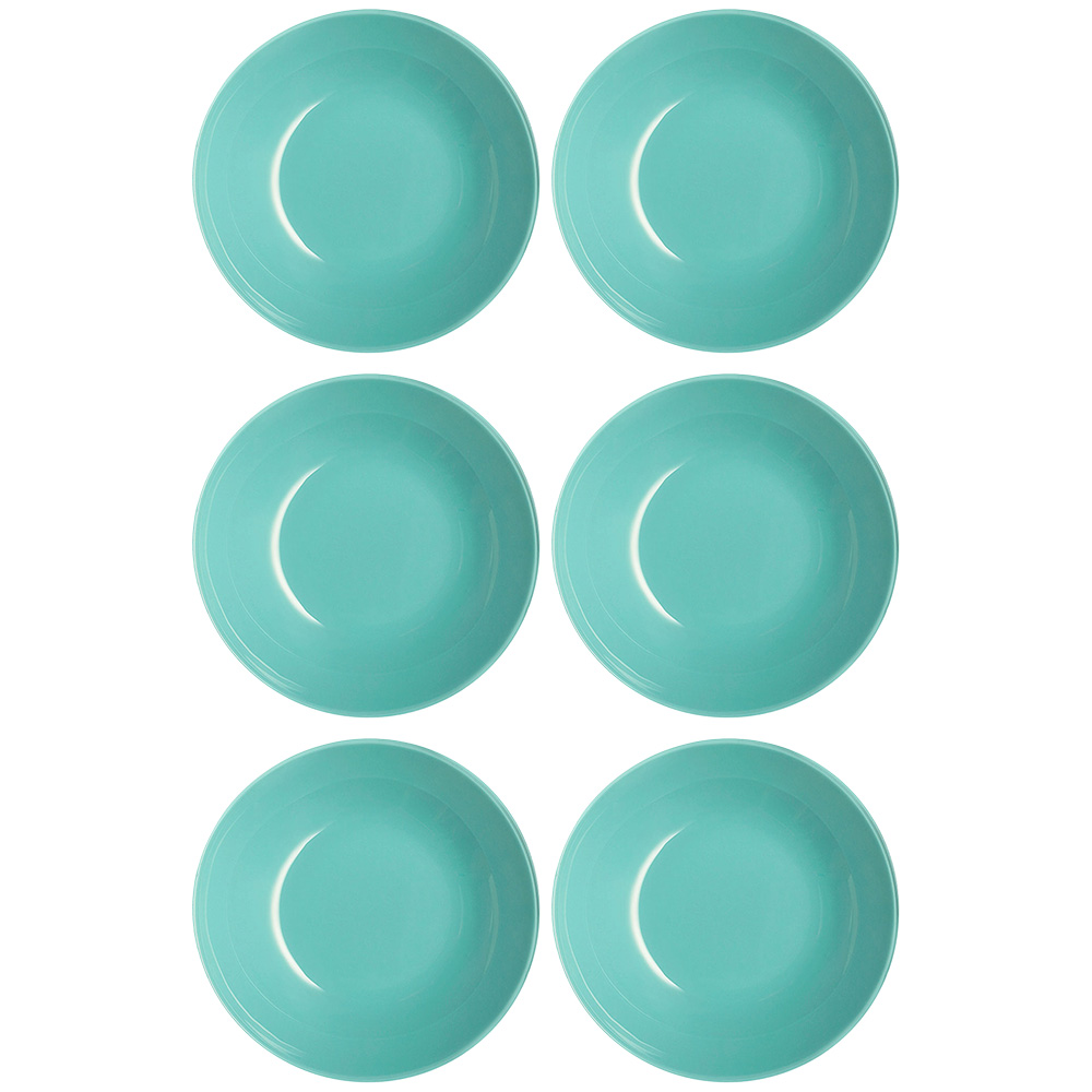 53618 - copia Plato Hondo Vidrio 20 Cm Luminarc X6 Unid Arty Templado - Imagen 1