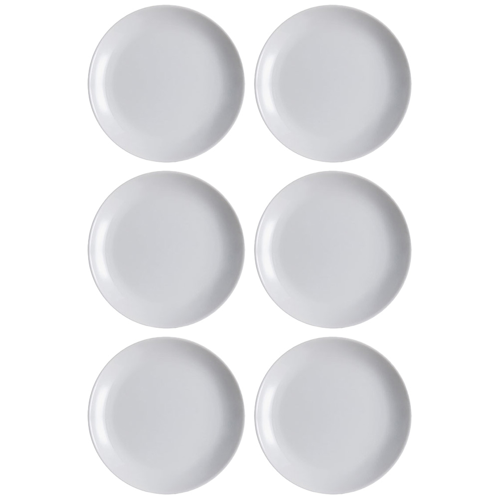 53623 Plato Llano Vidrio 25 Cm Luminarc Granit Diwali X6 Unid - Imagen 1