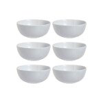 Bowl De Vidrio Compotera 12 Cm Blanco Luminarc X6 Unid