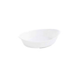 Fuente De Vidrio Asadera Luminarc Oval 21 Cm X 13 Cm Blanco