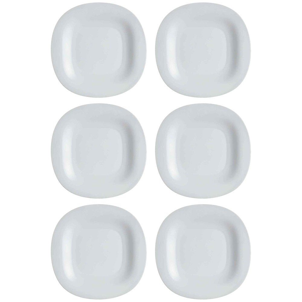 53701 - copia Plato Llano Vidrio Luminarc 27 Cm Granite Carine X6 Unid - Imagen 1