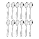 Cuchara De Postre Tramontina Acero Inox Laguna X12 Unid