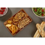 Copetinero Madera De Acacia 3 Divisiones 31 X 20 Cm Selecta - Imagen 2