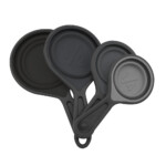 Taza Medidora Set X4 Unid Silicona Gris Bpa Free Selecta