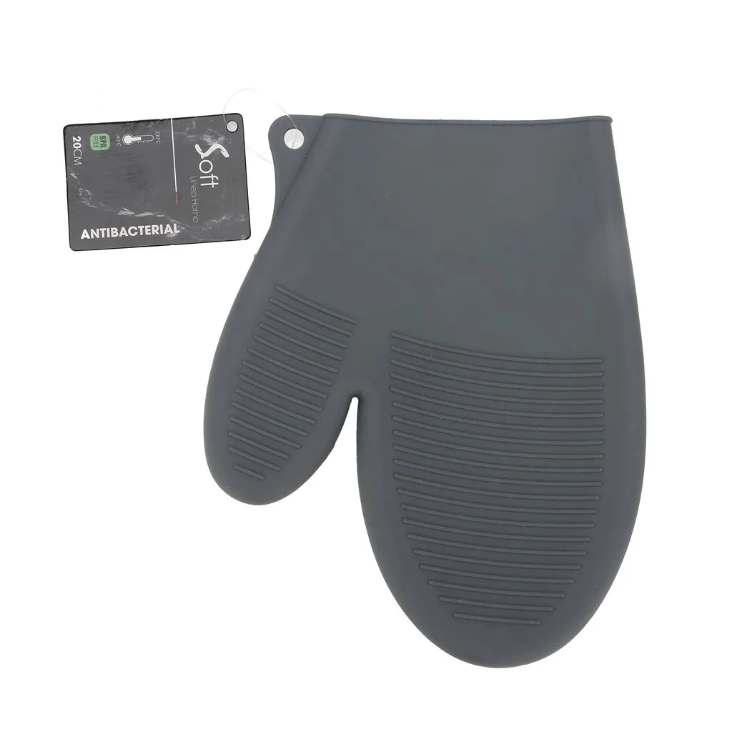 488122 Manopla Agarradera Guante De Silicona Antideslizante Gris - Imagen 1