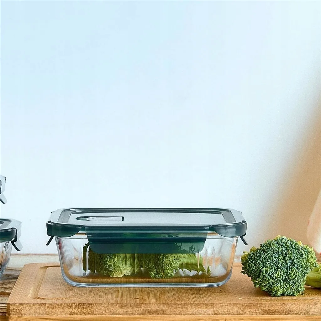 Recipiente Rectangular Vianda Borosilicato Hermetico 1400 Ml - Imagen 2