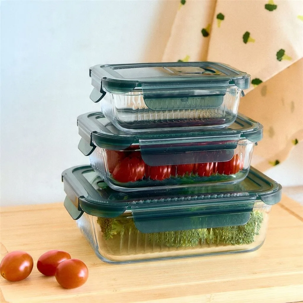 Recipiente Rectangular Vianda Borosilicato Hermetico 1400 Ml - Imagen 3