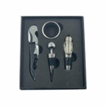 Set De Vino Kit Accesorios 4 Piezas Acero Inoxidable