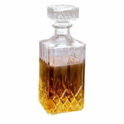 Botella De Vidrio Whisky 990 Ml 9.5x9.5x24cm