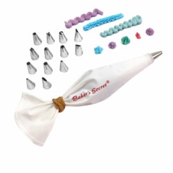Manga De Reposteria Con 15 Punteros Picos Acero Inox