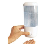 Dispensador De Jabon Liquido 600 Ml Blanco Plastico