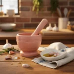 Mortero De Cocina Plastico 11 Cm X 9 Cm Triturador Especias - Imagen 3