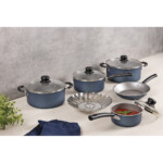 Juego De Ollas Bateria Tramontina Cocina 6 Piezas Versalhes Azul - Imagen 3